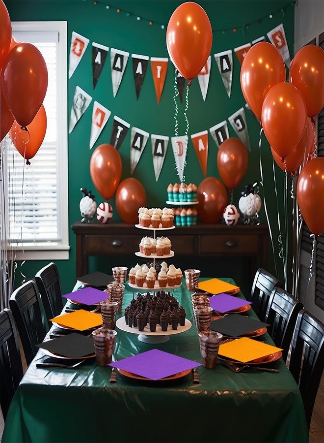 Weekgrat 120 Pcs Halloween Paper Napkins Orange Purple Black Napkins Halloween Disposable Napkins for Trick or Treat Party Supplies Hand Towels Dinner Napkins Decorations (Halloween) - Image 5